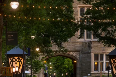Lanterns at night by Taylor Hall