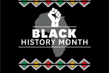 Logo for Black History Month at Bryn Mawr College