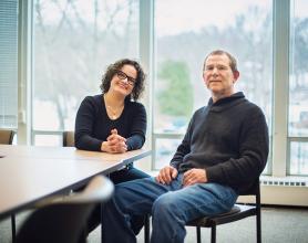 Jacqueline Cahill, M.S.S. ’18 and Jim Alderfer, M.S.S. ’17.