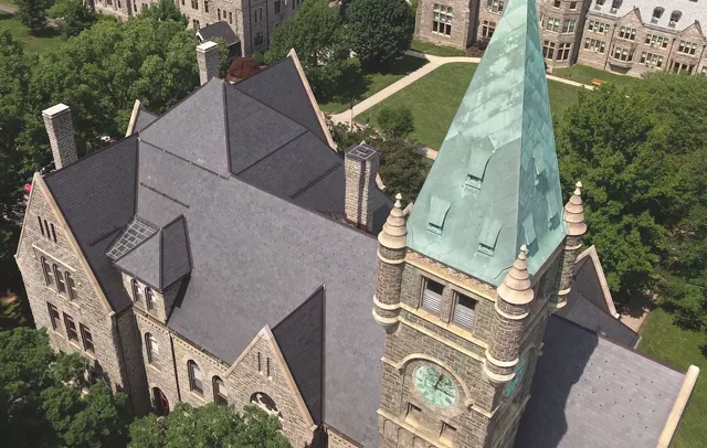 Bryn Mawr College from overhead