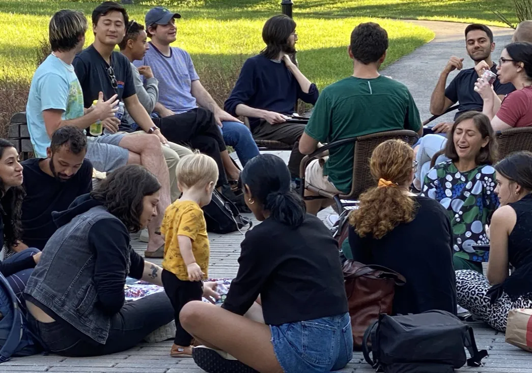 postbac students outdoor campus