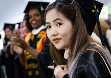 Lily Li at Commencement