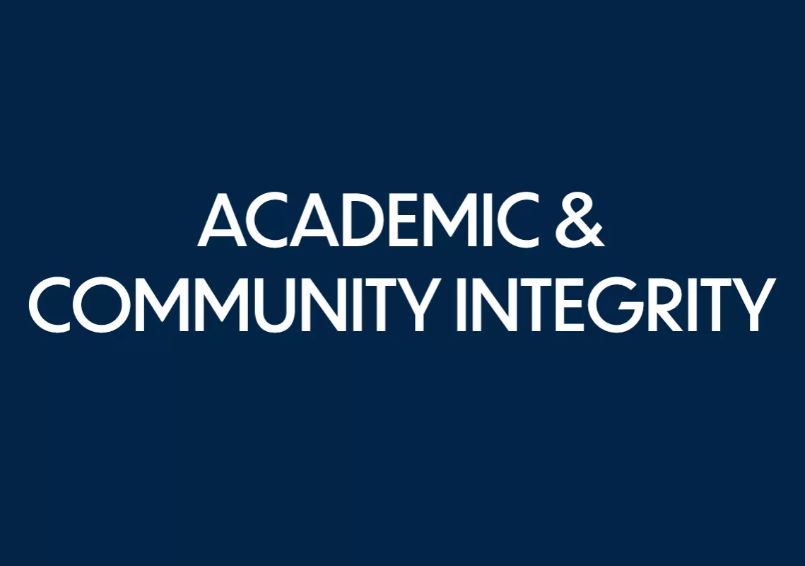 student success - faculty feature - academic and community integrity