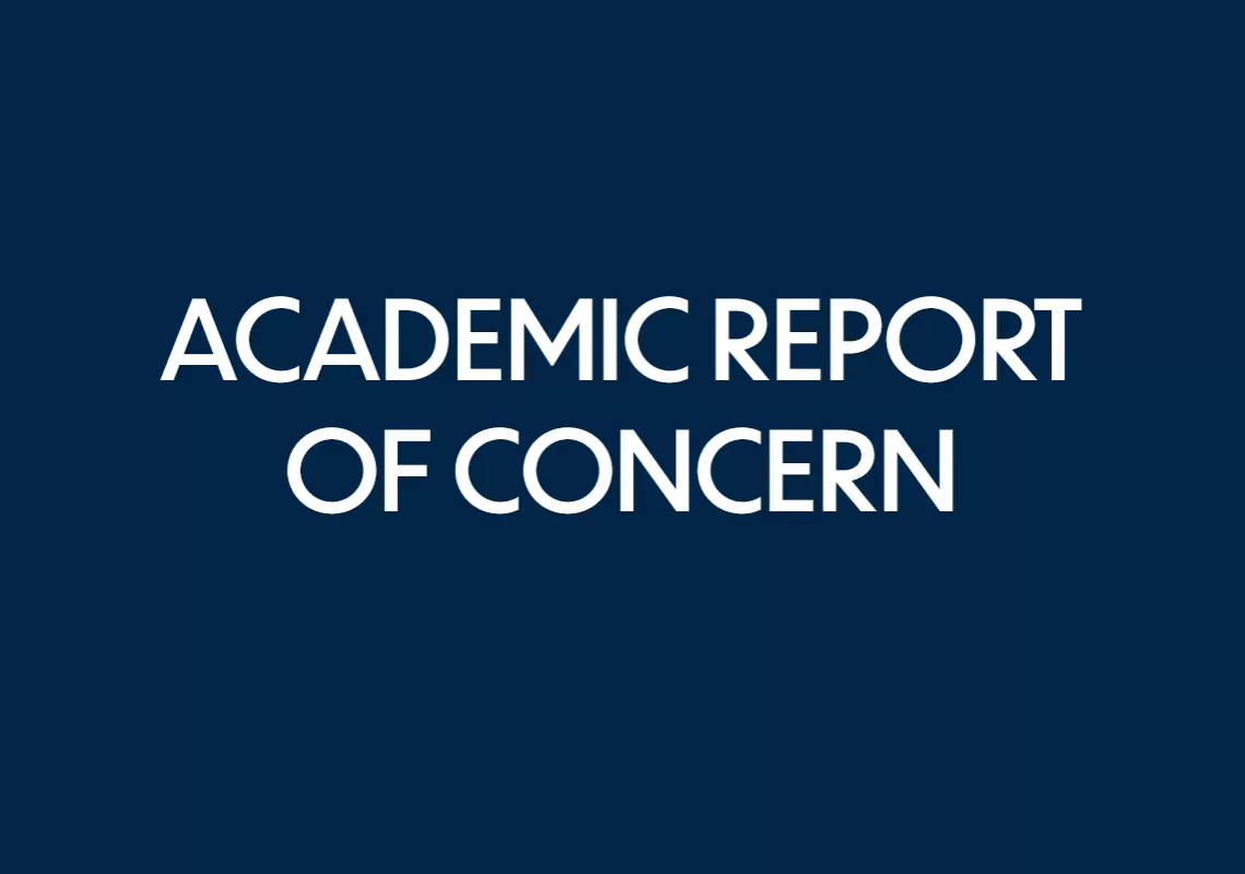 student success - faculty feature - academic report of concern