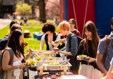 Dining - Students at Pop-Up