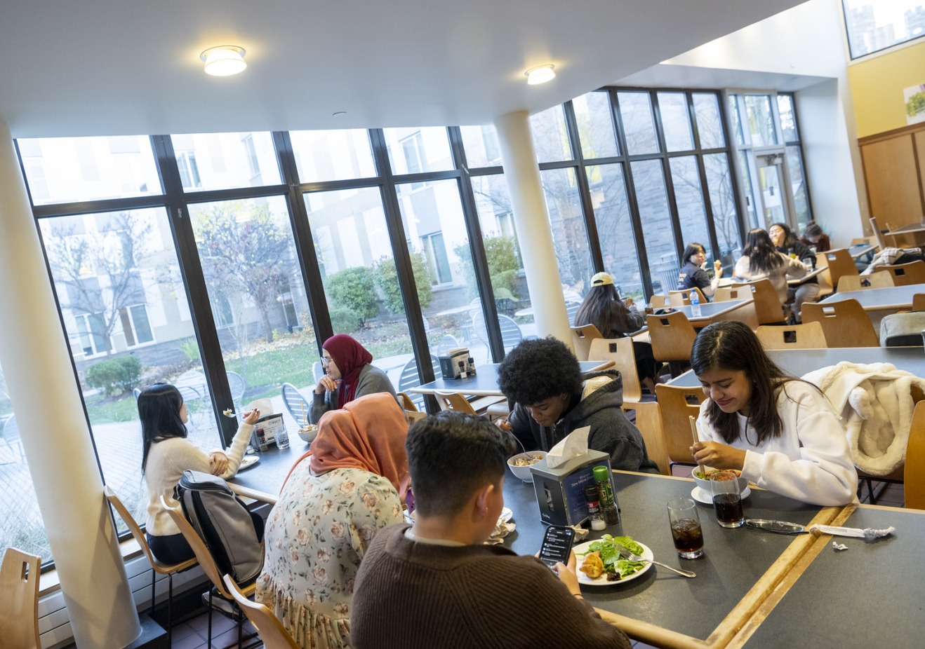 Dining - Students at Table in NDDH