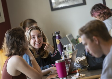 Dining - Students at Table in UnCommon