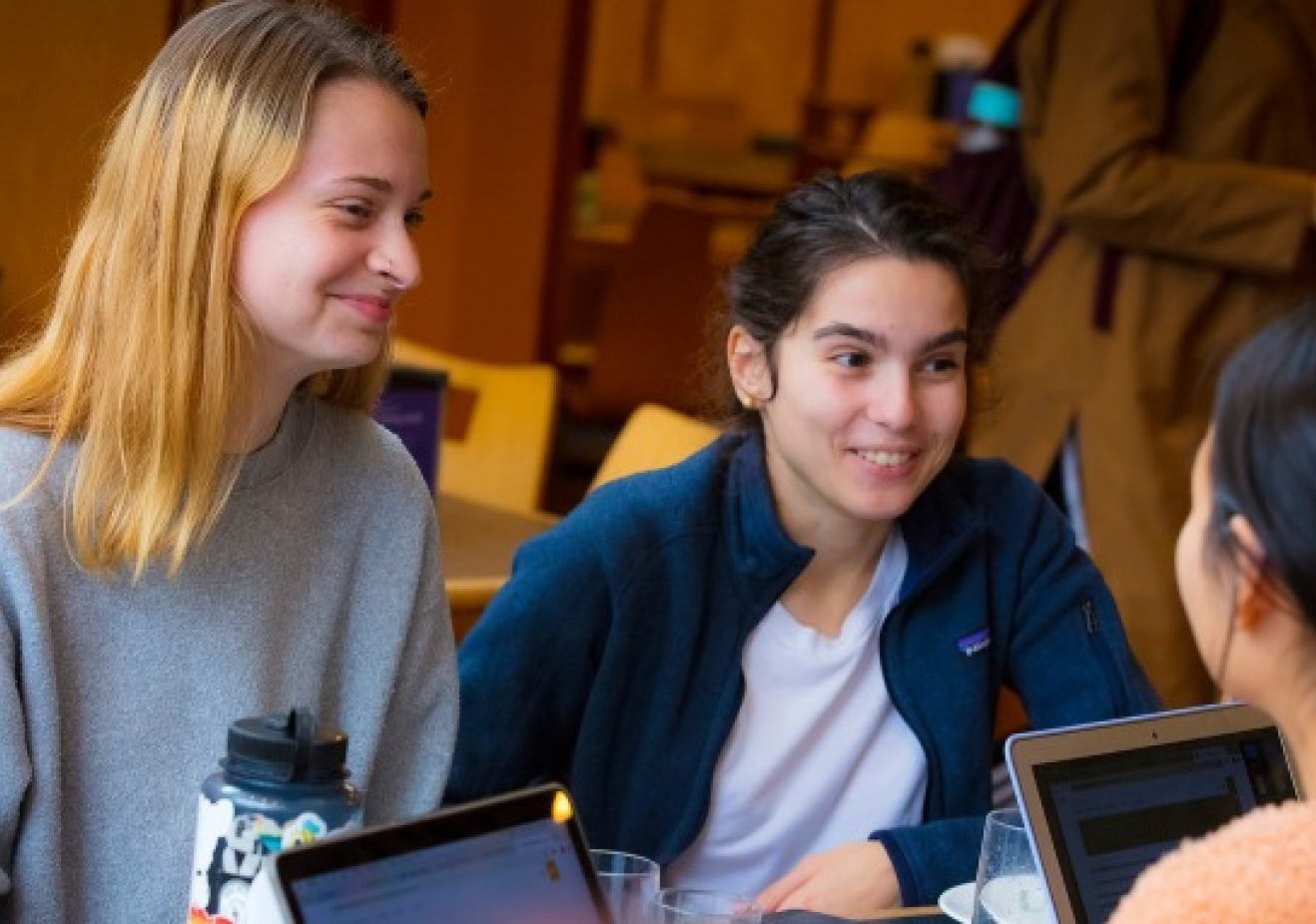 Students sitting at a table