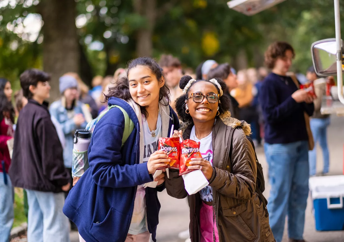 Students at event