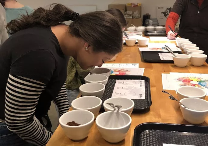 student at the coffee project