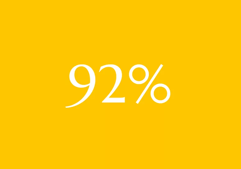 92%