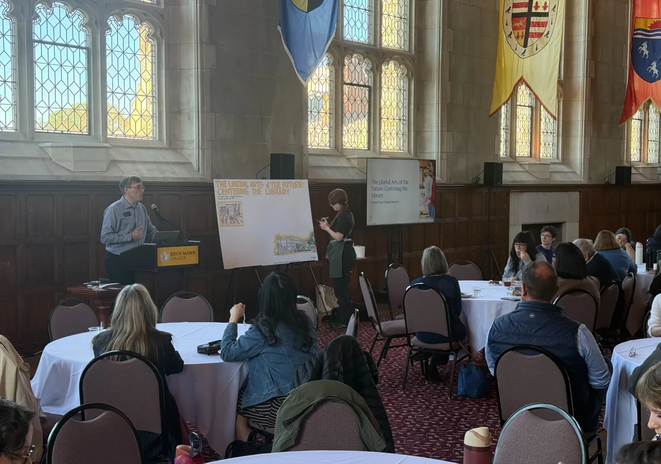 Chris Barth speaking at Current Topics in Higher Education event