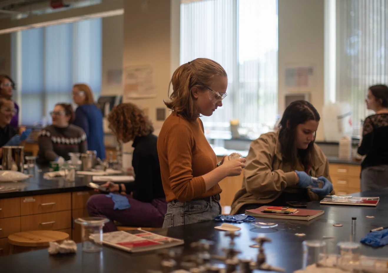 Archeology PhD students doing field work in their archeology graduate programs.