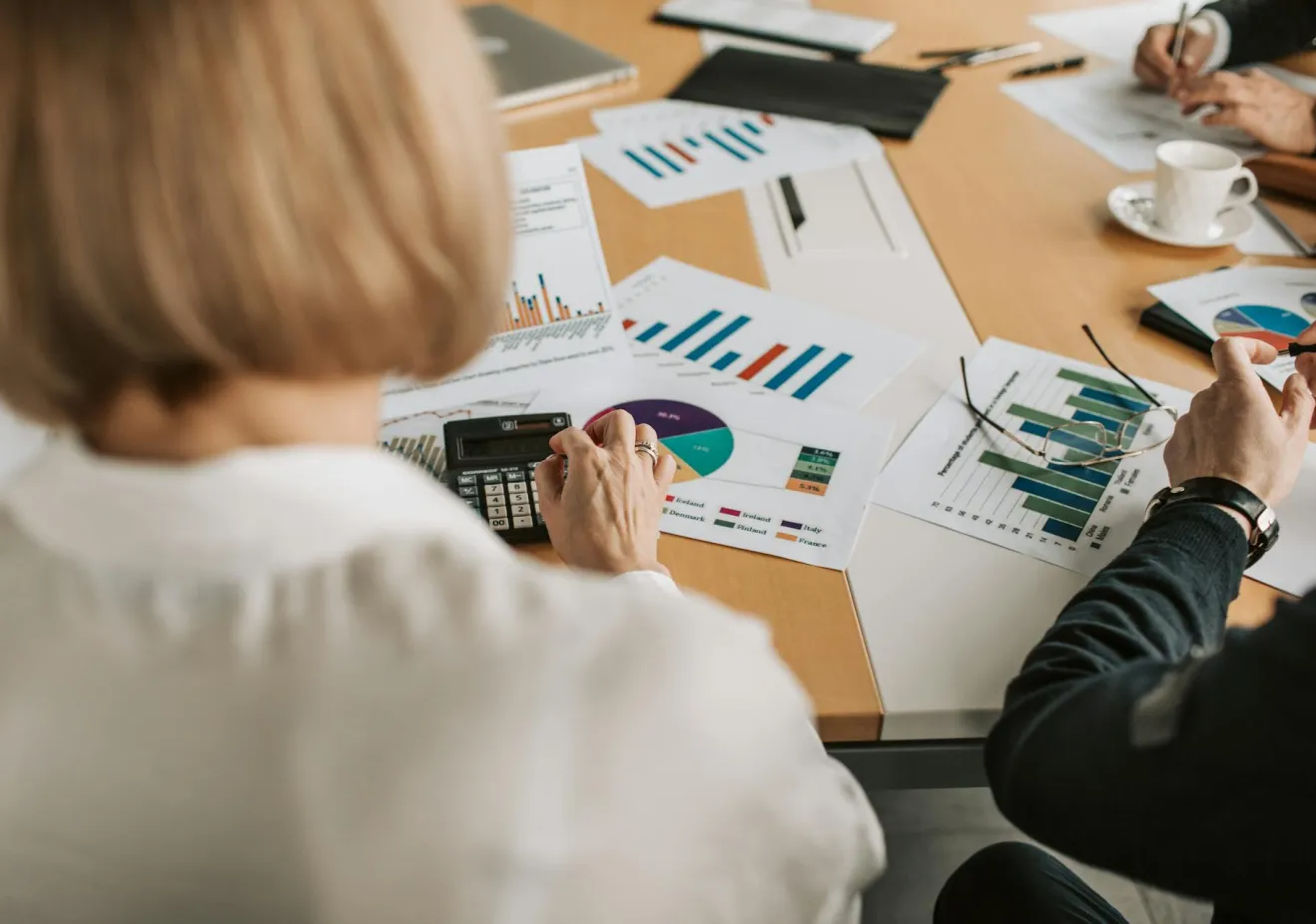person doing paperwork