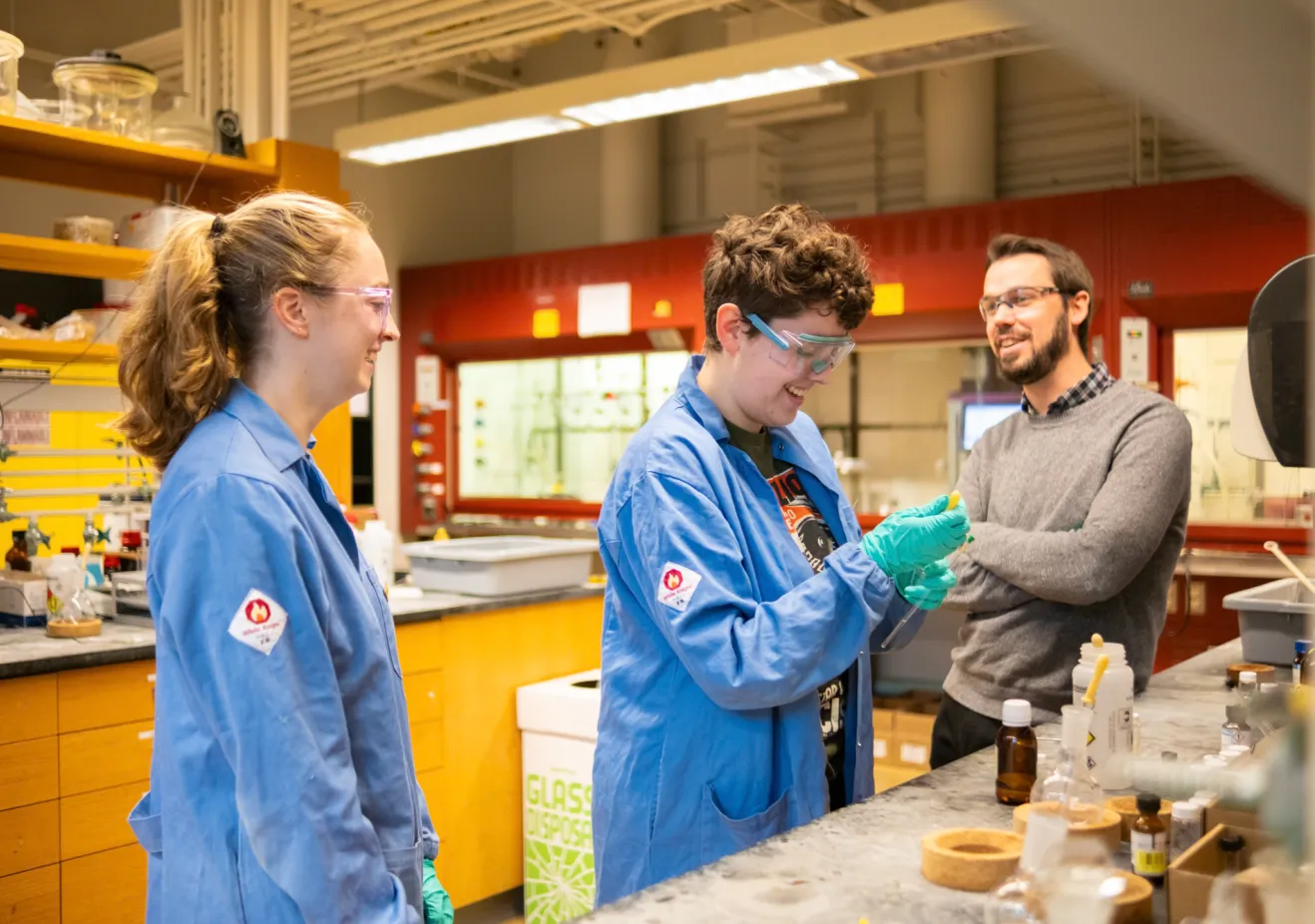 student researchers and mentor
