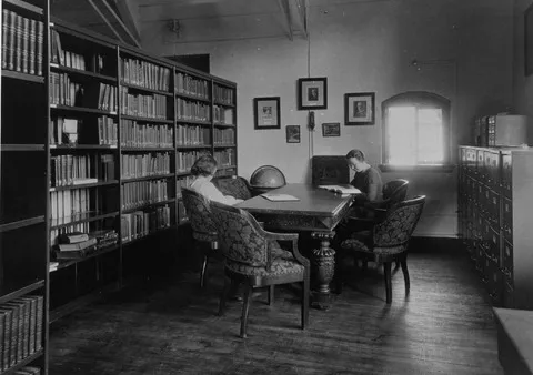 students studying