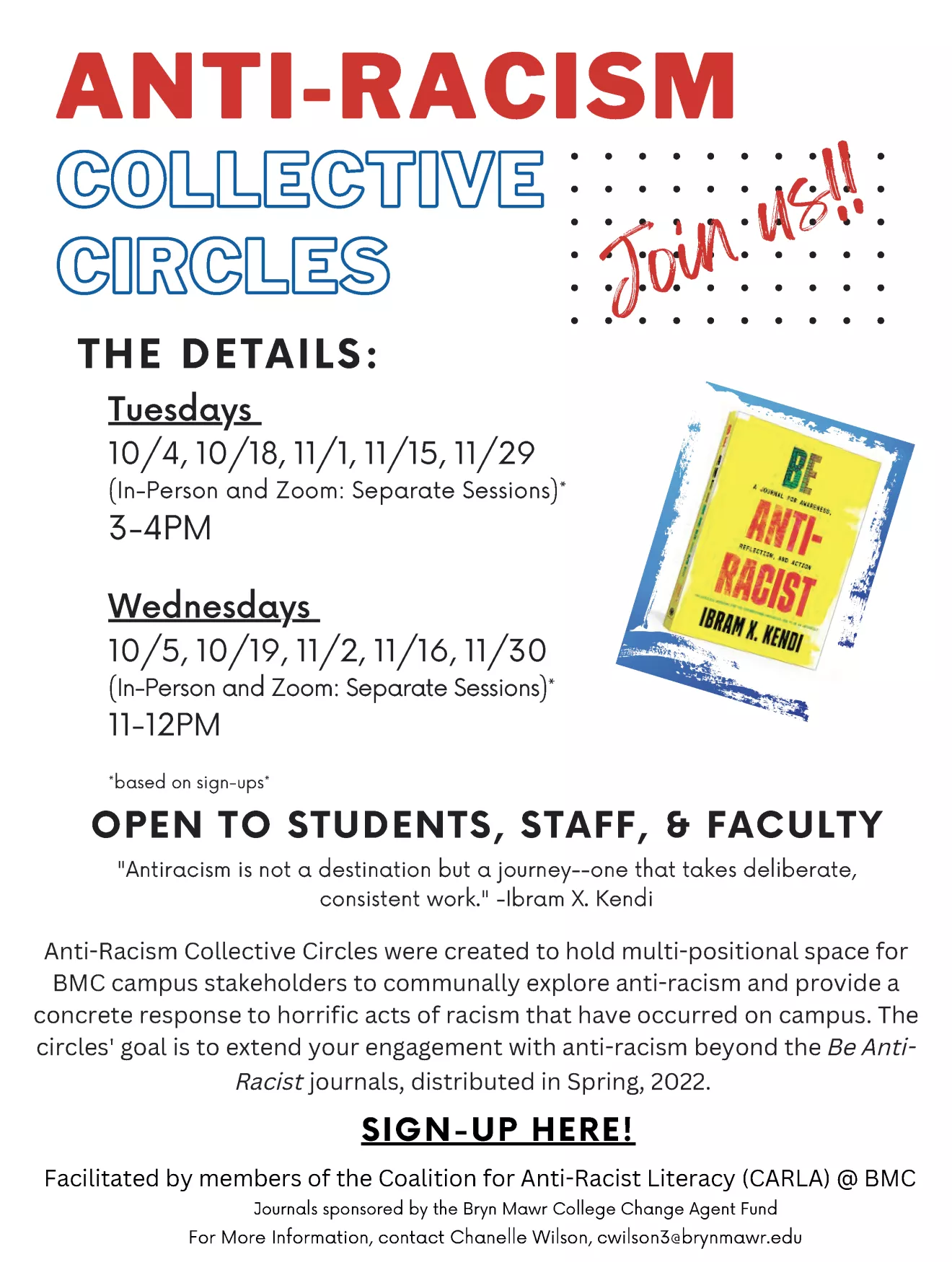 Anti-Racism Collective Circles Poster 2022