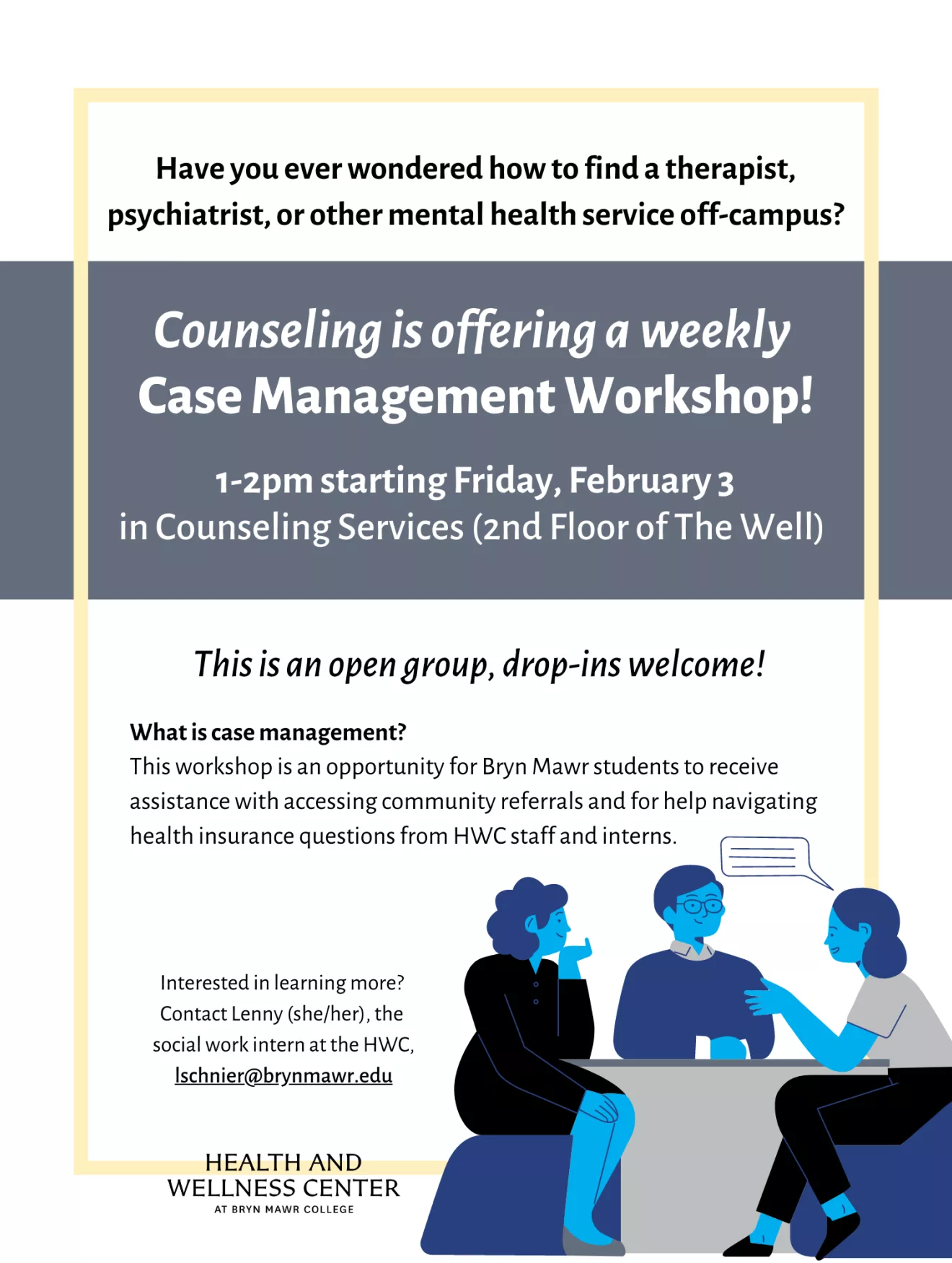 Case Management Group flyer Spring 2023