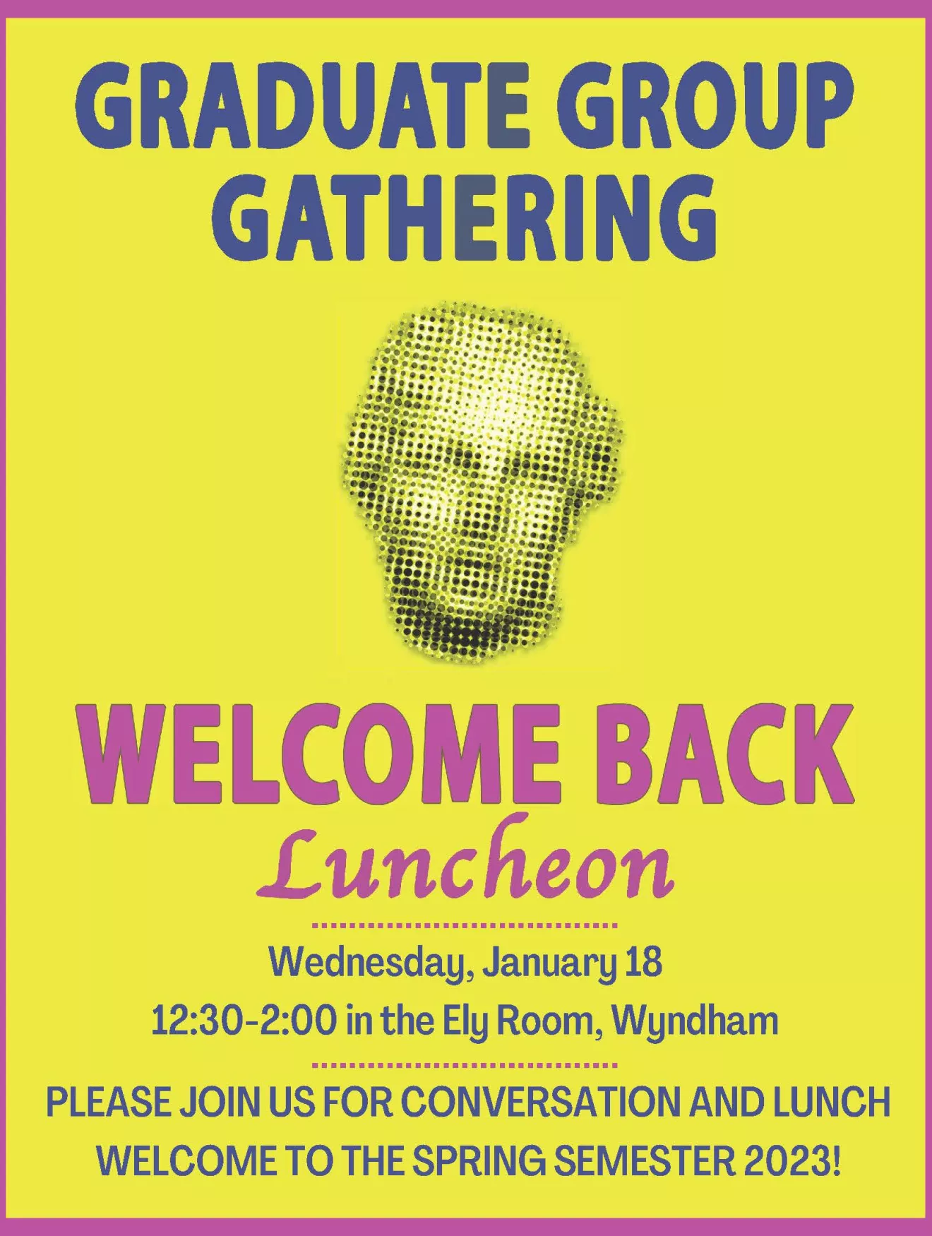 Graduate Group Luncheon Poster