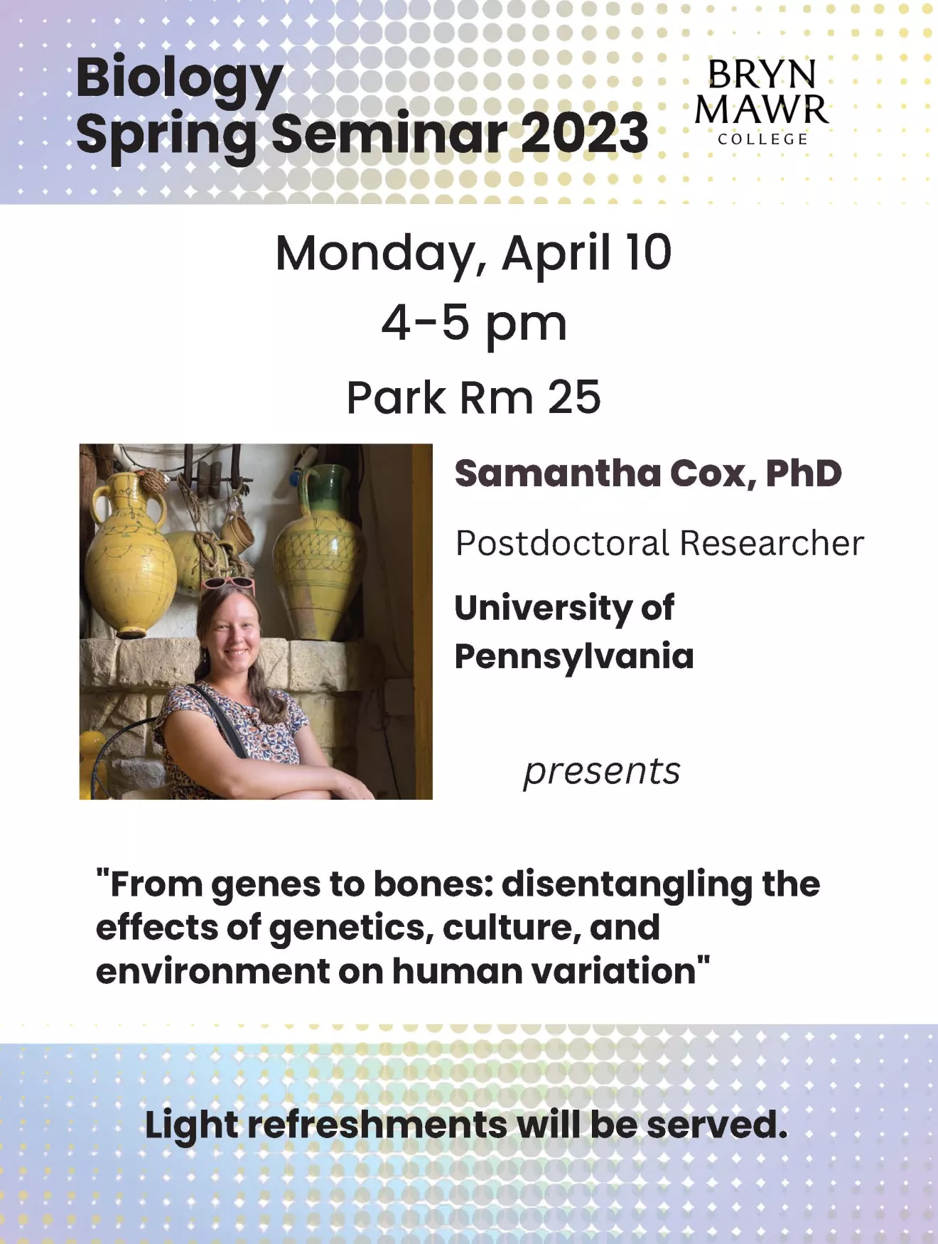 Biology Seminar Amanda Cox Poster