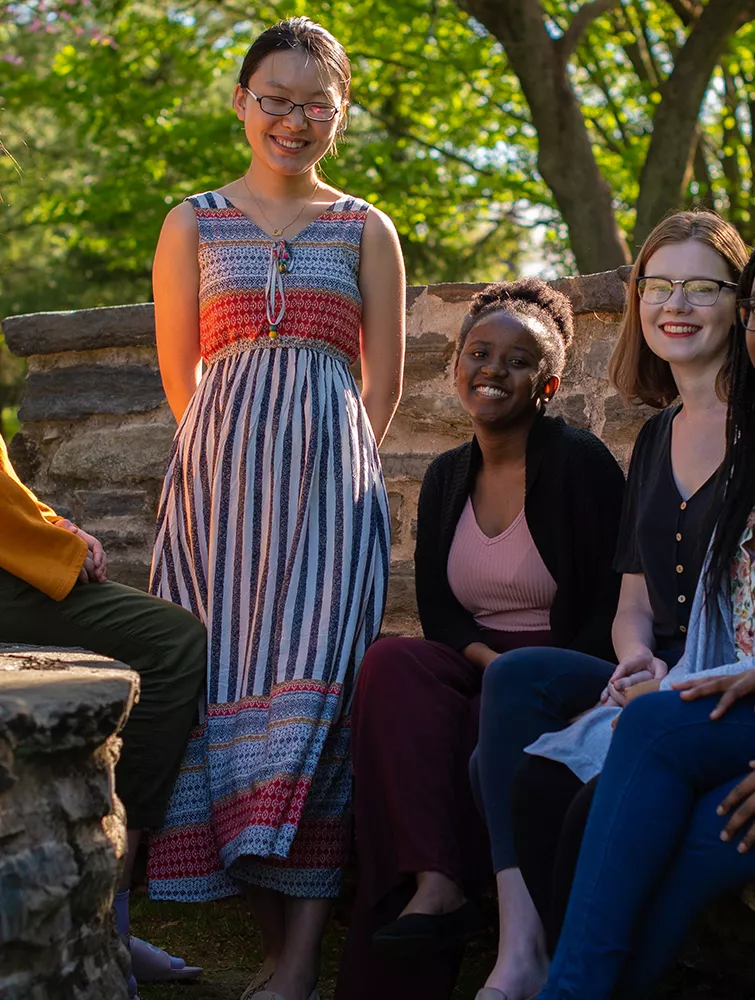 From left: Flora Chen'21, Ziyu Wang'22, Joan Ndichu'21, Nora Dell'19, Billie Mwangi'20, Lynsy Nyandoche'21