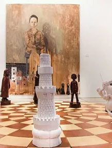 "A Three Person Game" by Mariam Souali on exhibition in Marrakech