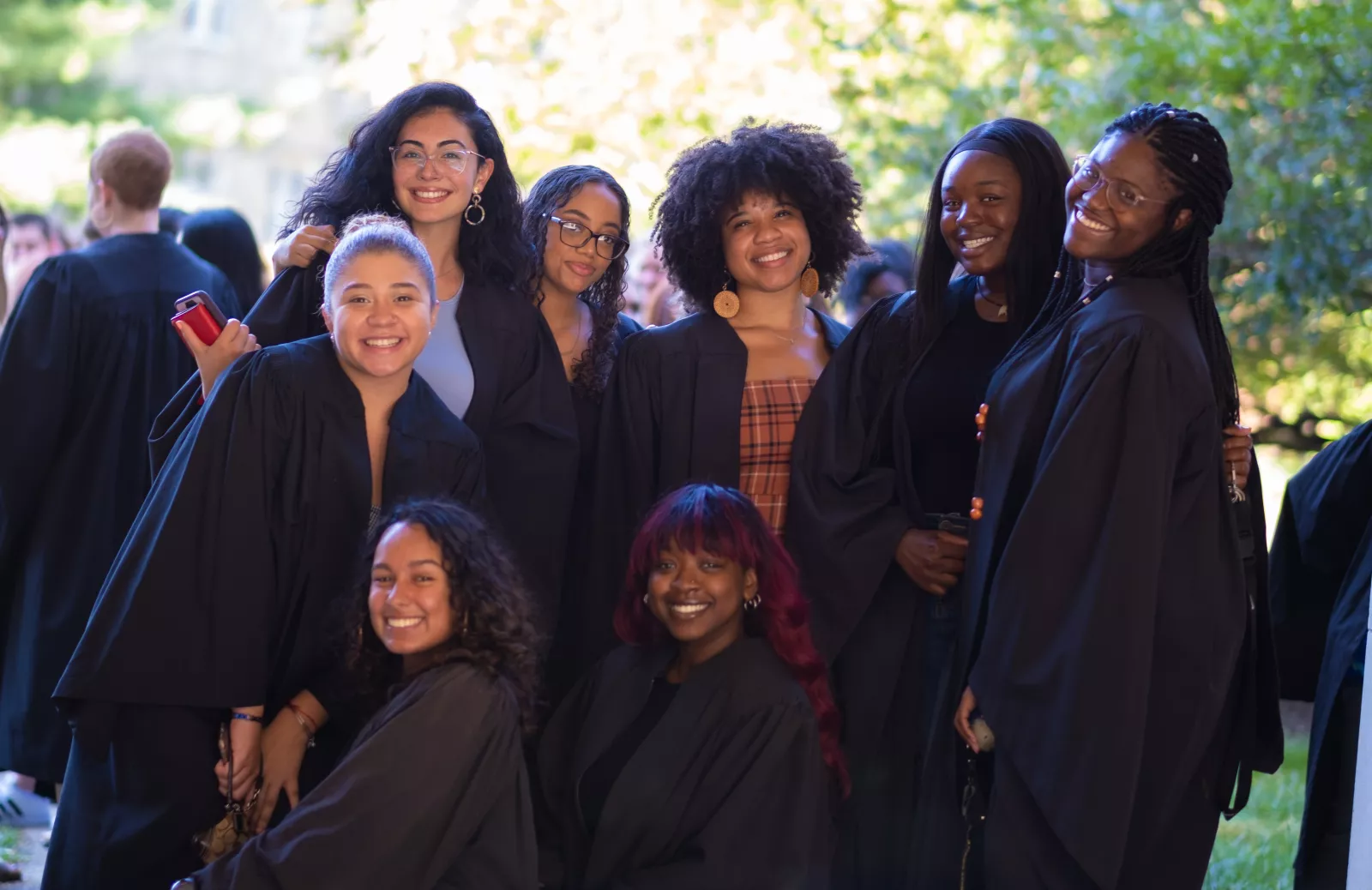 students gathered at convocation