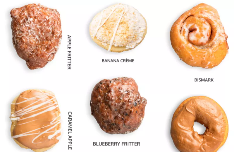 Image of six Beilers doughnuts 