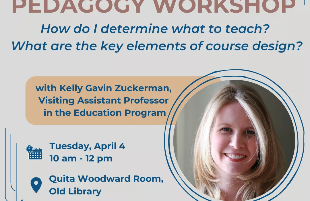 April 4 Pedagogy Workshop