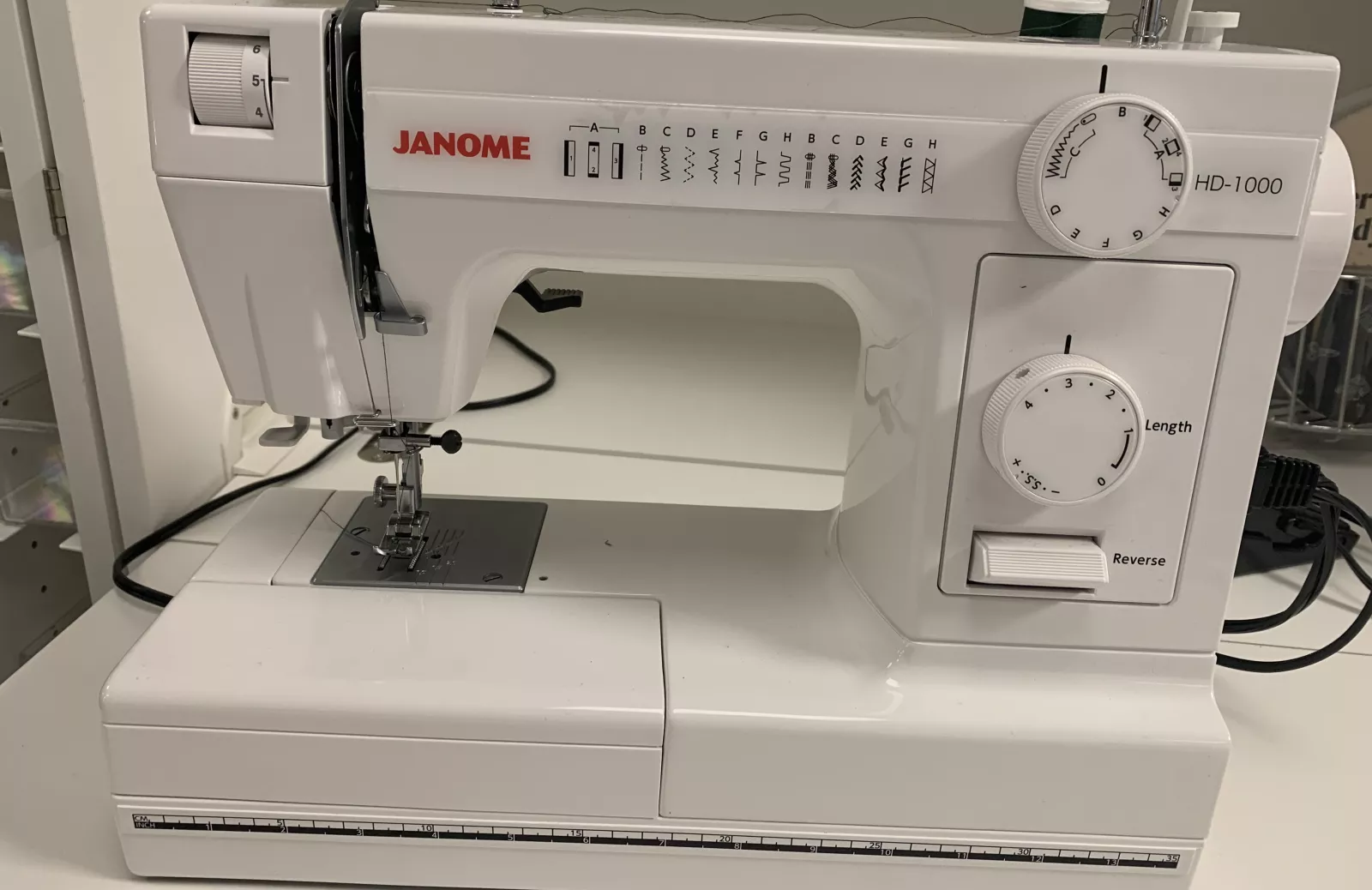 Janome sewing machine in the Maker2 space.