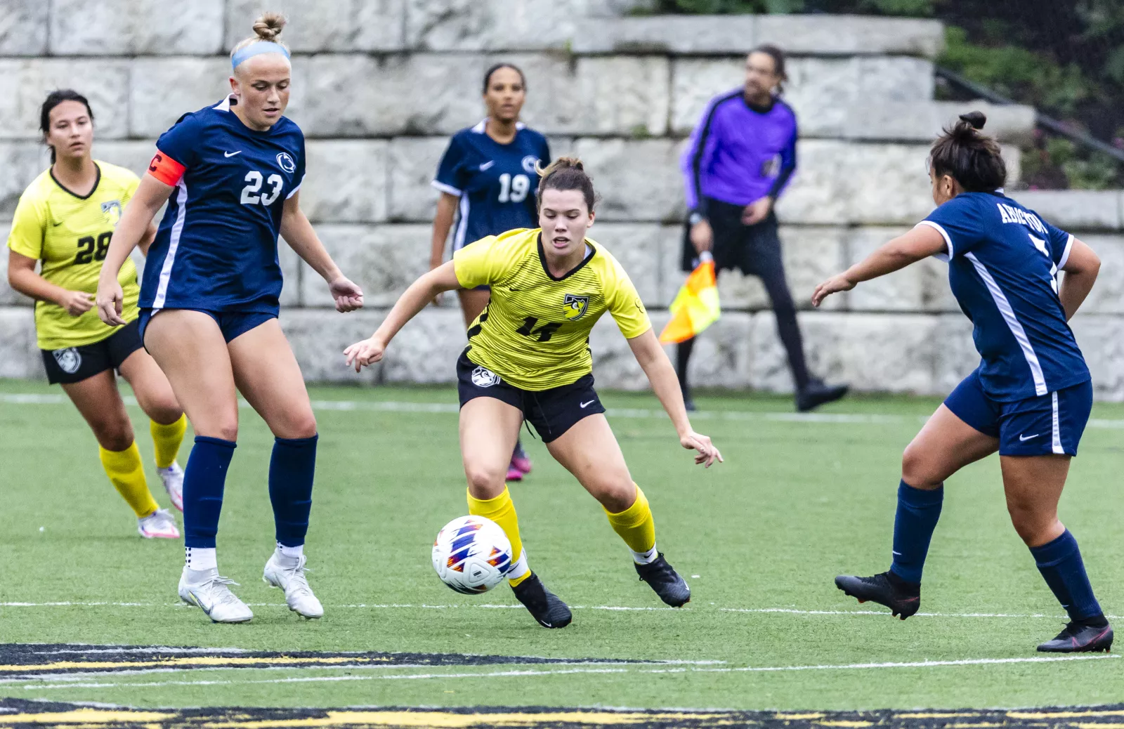 Sophia Kearns playing soccer