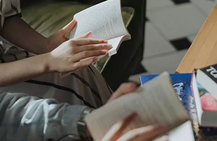 Reading books