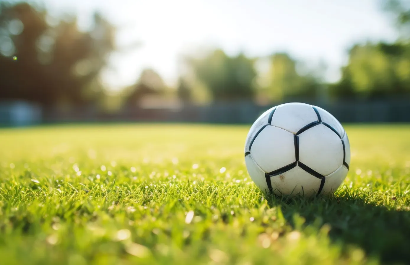 Soccer ball in a field