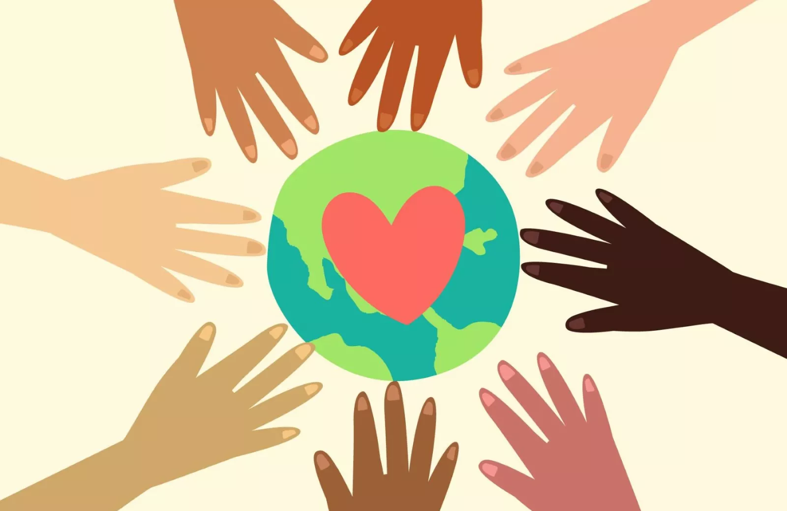 Diversity hands graphic