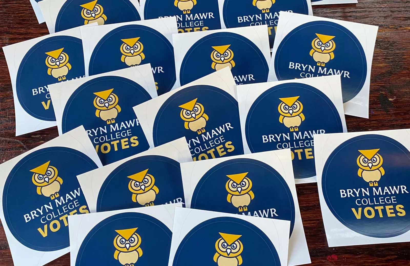 Bryn Mawr voting stickers