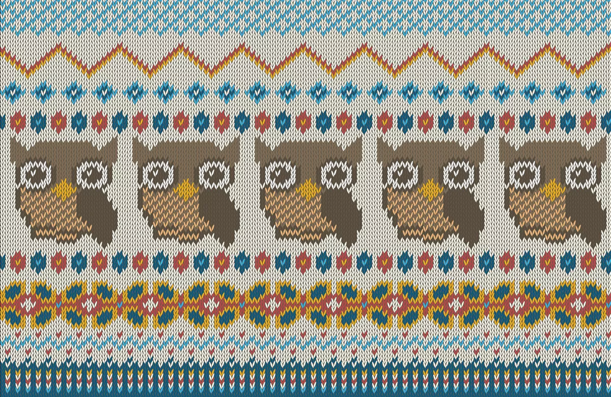 Embroidery owl stock