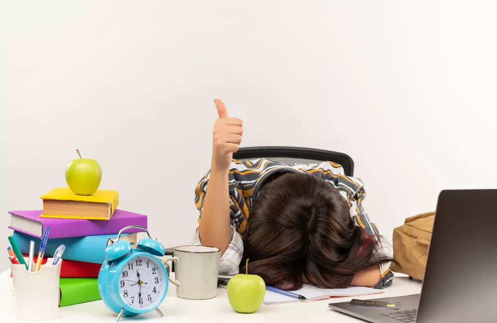 Study burnout student stock