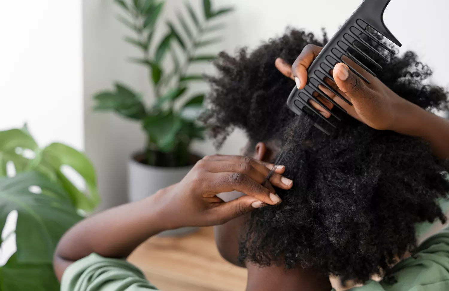 Afro Hair stock