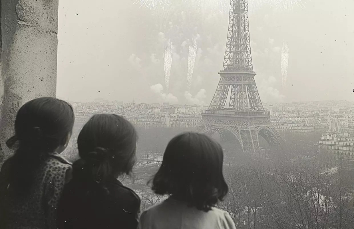 Girls in France Stock