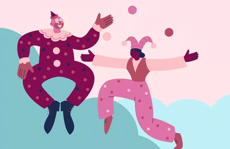 Karneval Clowns