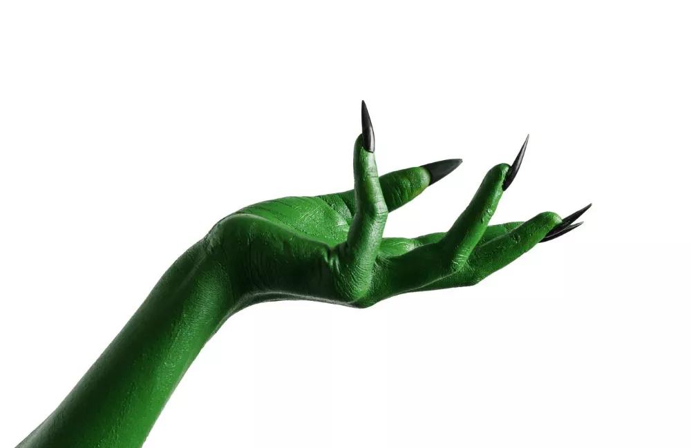 Green hand wicked stock