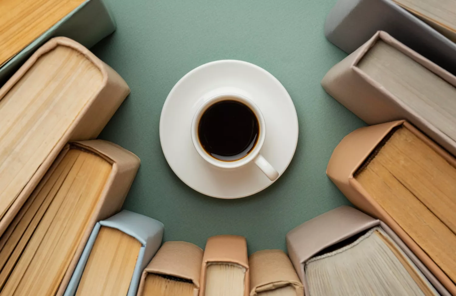 Coffee and book stock
