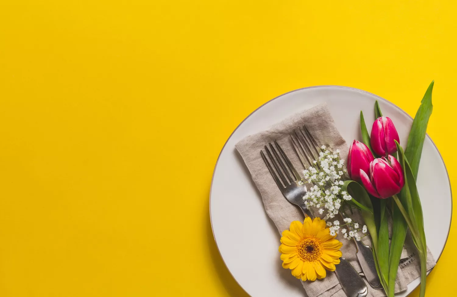 Spring Flower and plate stock