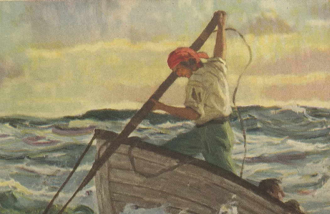 Man in boat