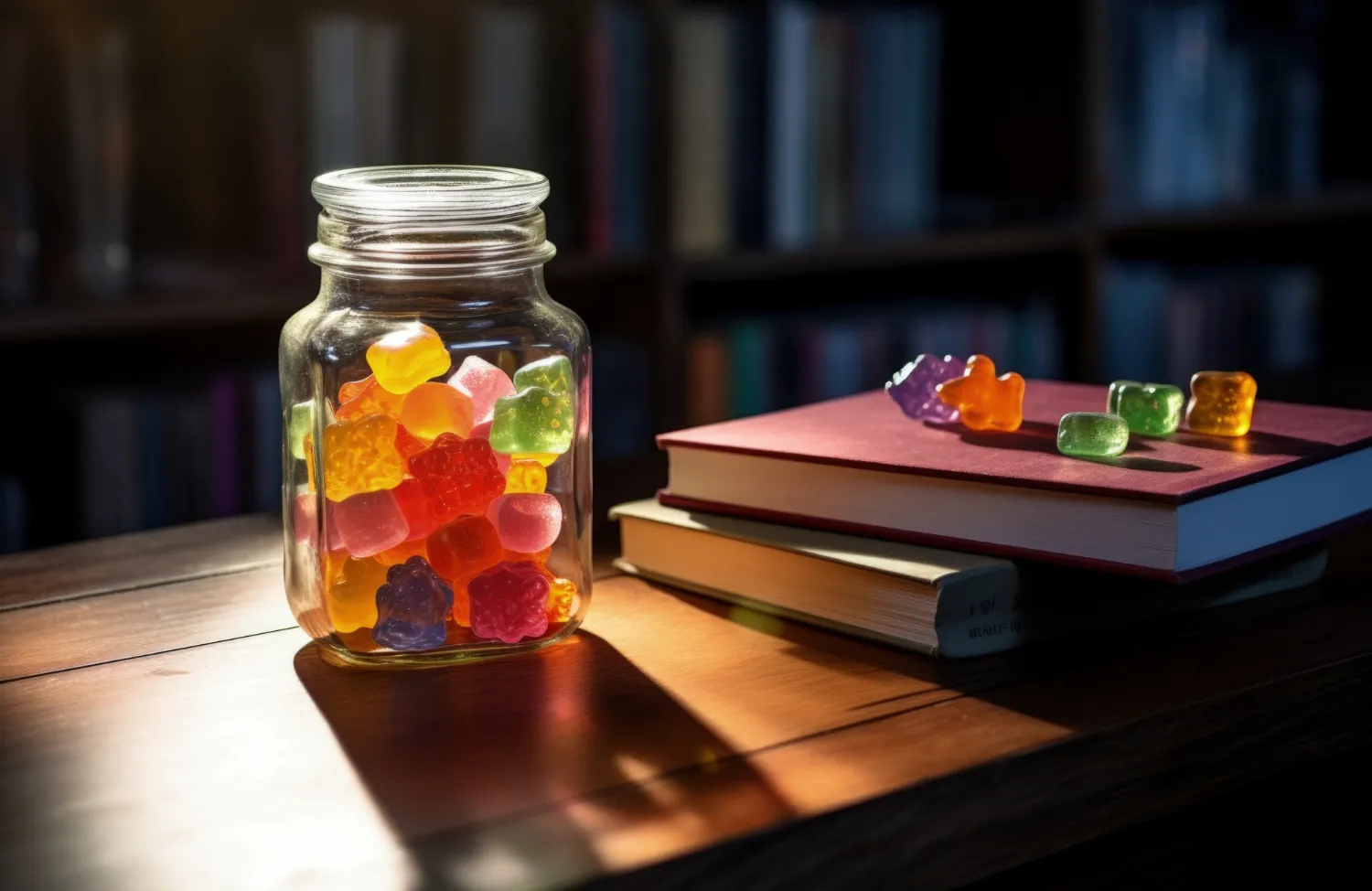 candy and book stock