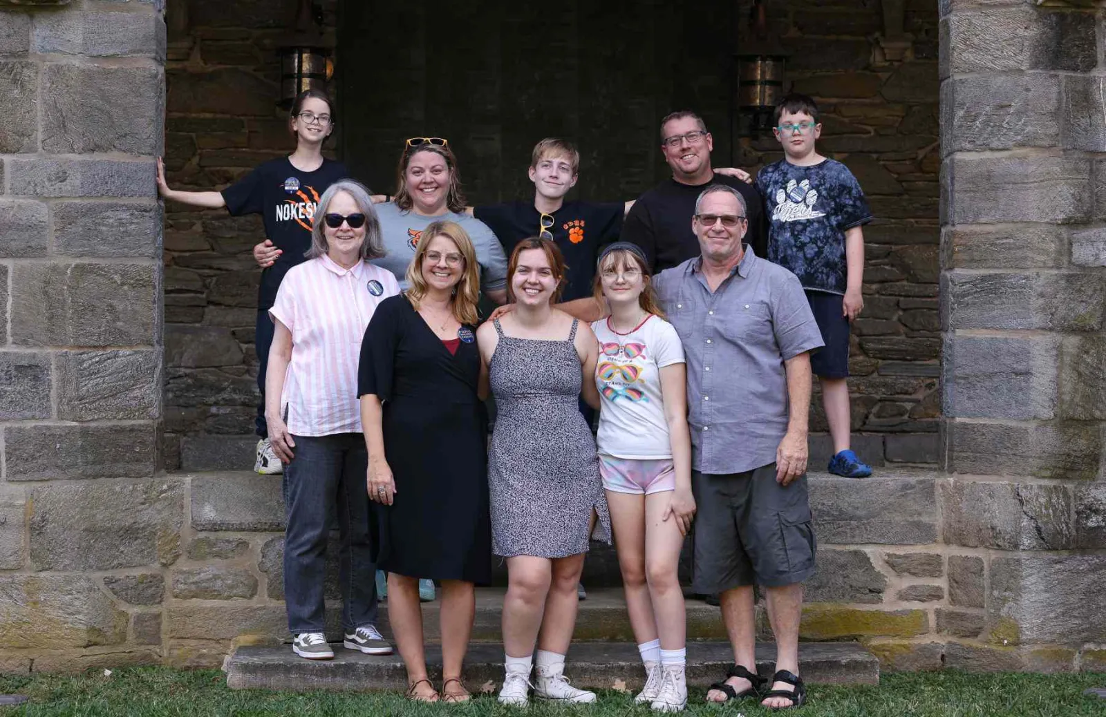 Group gathered in Cloisters
