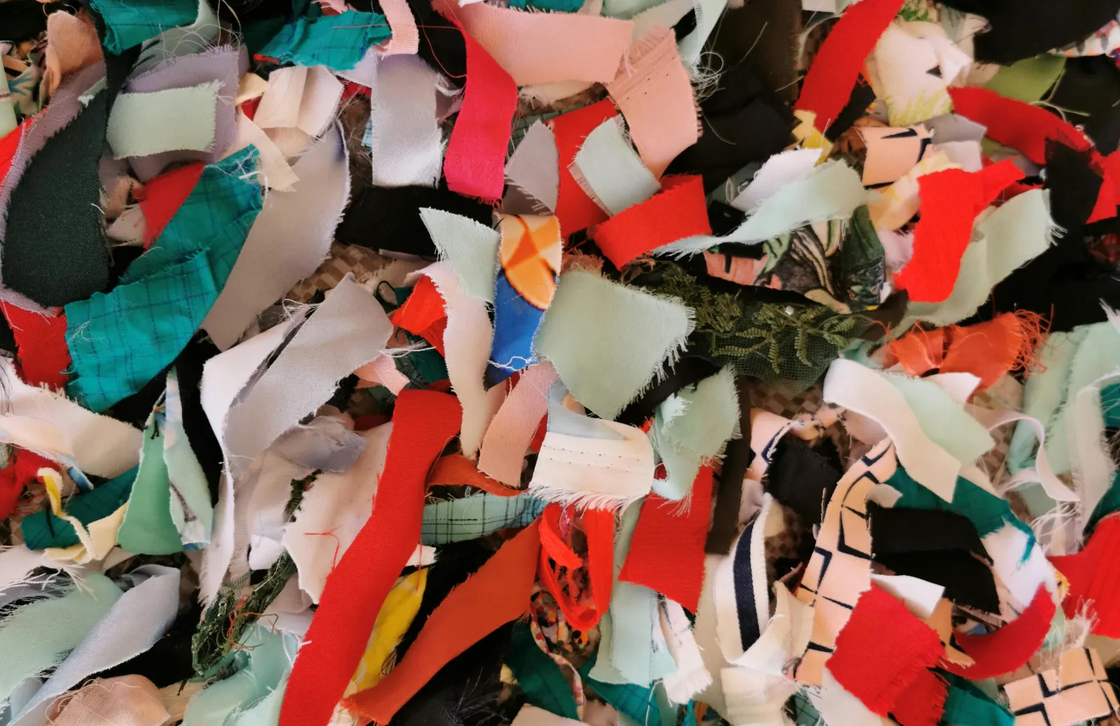 A collection of fabric scraps