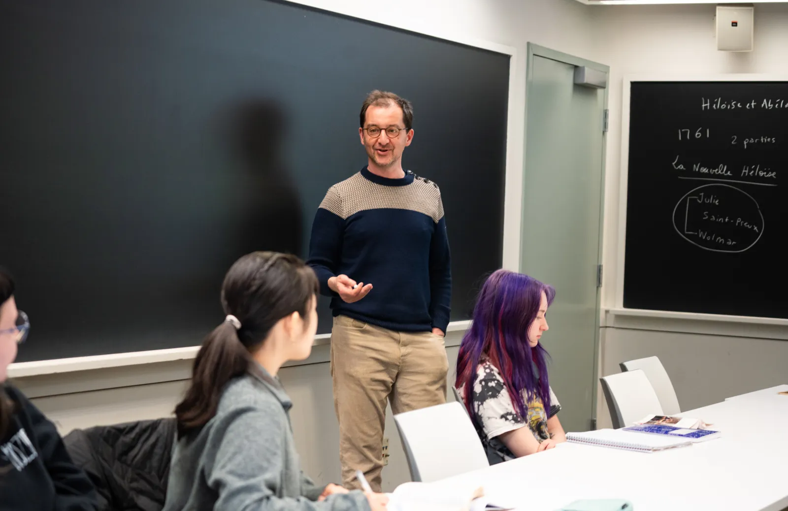 Rudy teaching a class