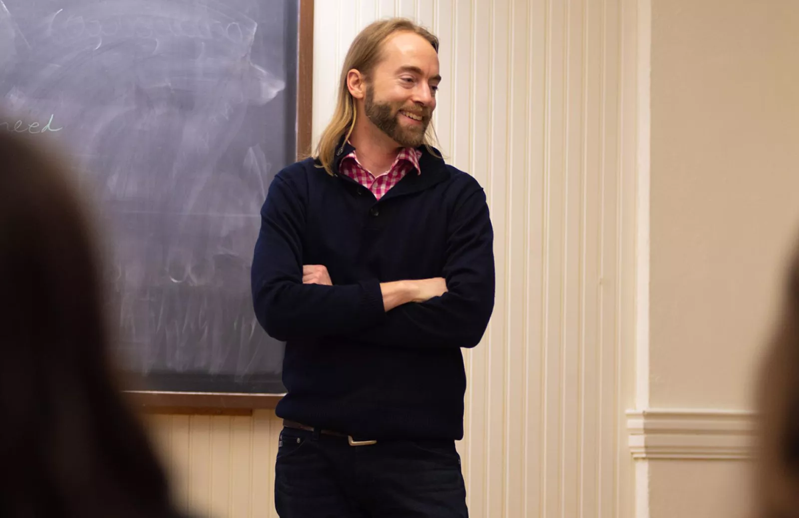 Joel Schlosser in classroom