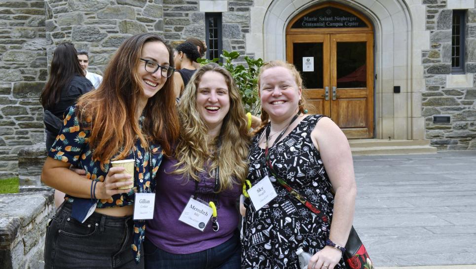 Meredith Bill ’07, Gillian Confair ’07 and Sky Stegall ’07 at Reunion